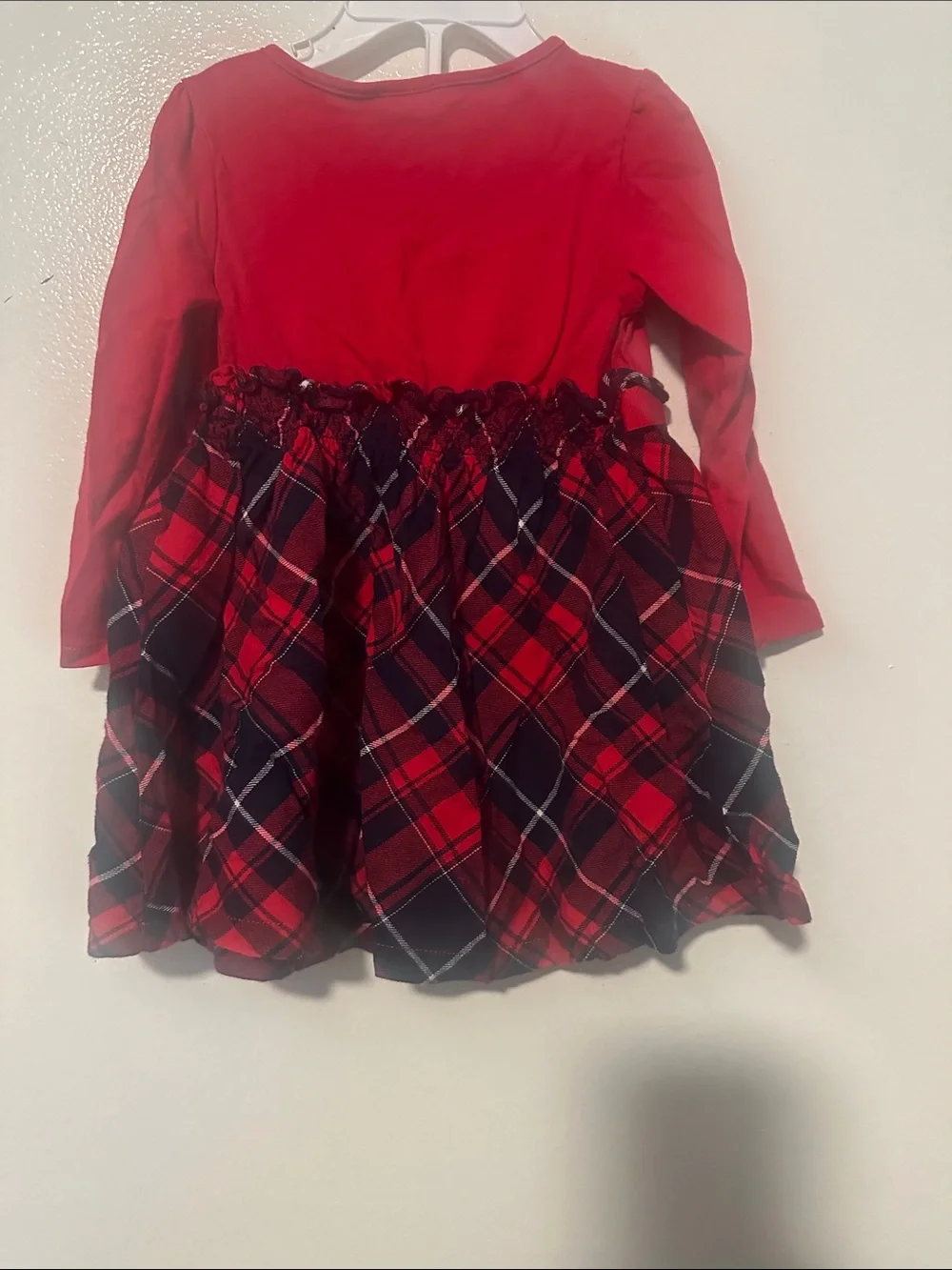 Gymboree Red Plaid Long-Sleeve Holiday Dress